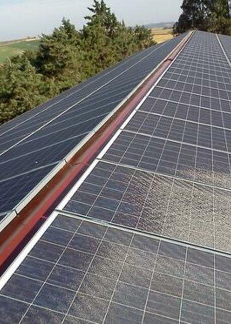 Solarpanele auf Hausdach